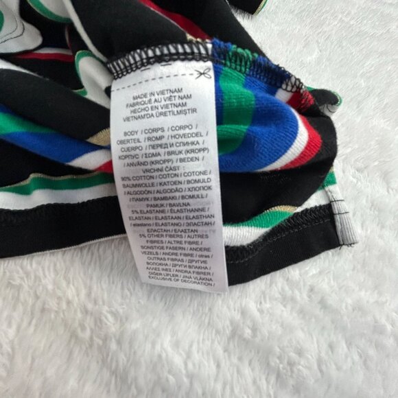 Lauren Ralph Lauren Womens Striped Short Sleeve Bota Neck Knit Top 1X Multicolor - Picture 4 of 8